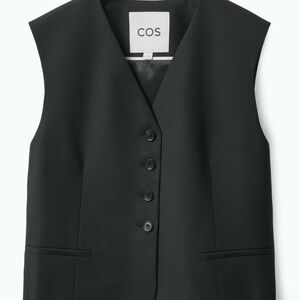 COS Cropped Single-Breasted Waistcoat